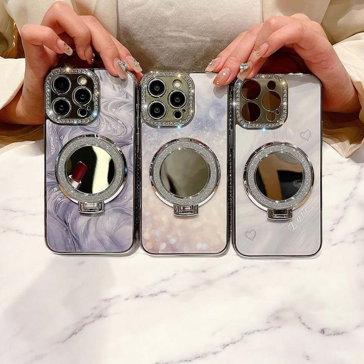 Ethel - La Coque de Téléphone de Luxe Infusée de Miroir